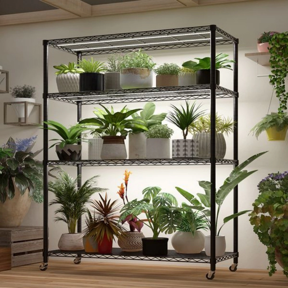 Flynama Heavy Duty Wire Shelving with Wheels 800LBS NSF Adjustable Steel Rack for Garage Pantry and Commercial