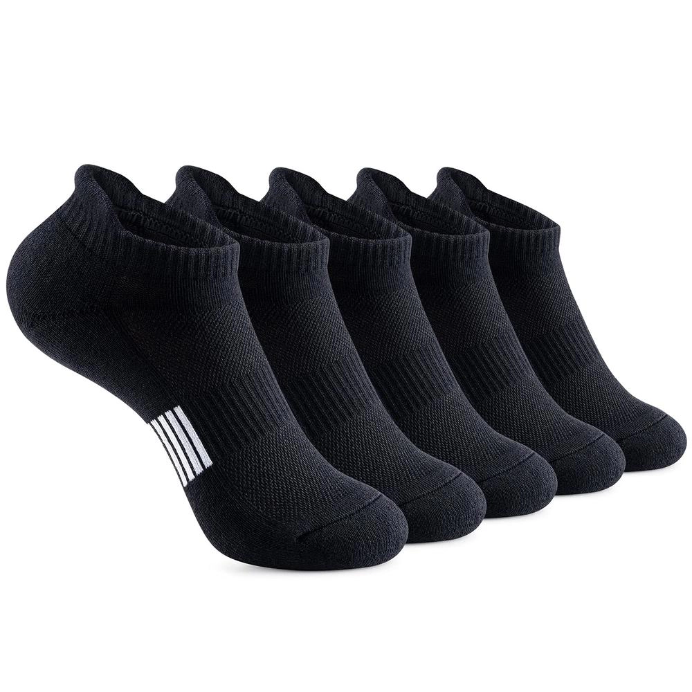 Zilpu Women's Cushioned Performance Athletic Ankle Socks 5-Pack