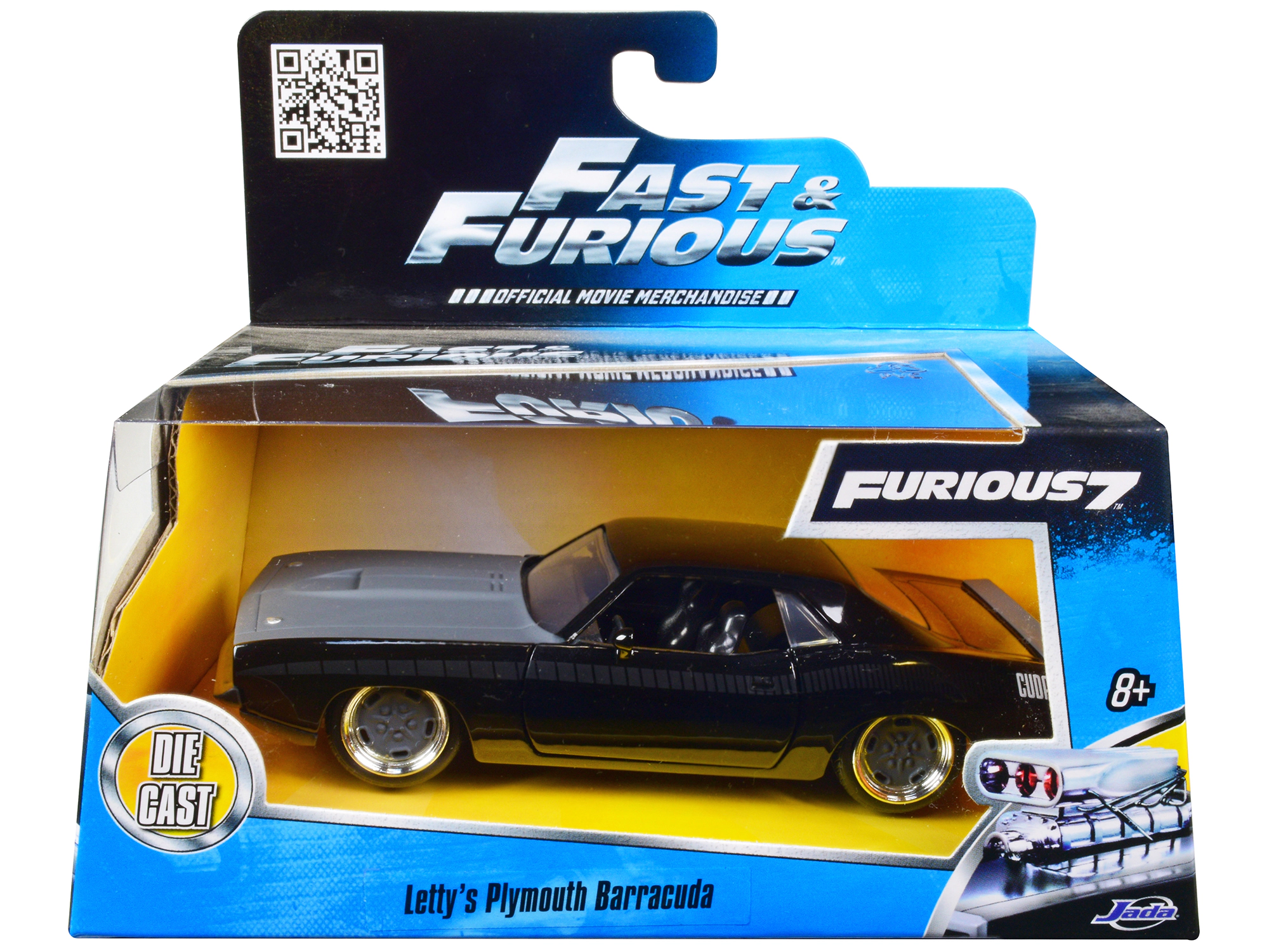 Jada Letty'S Plymouth Barracuda "Fast & Furious 7" Movie 1/32 Diecast Model Car By Jada