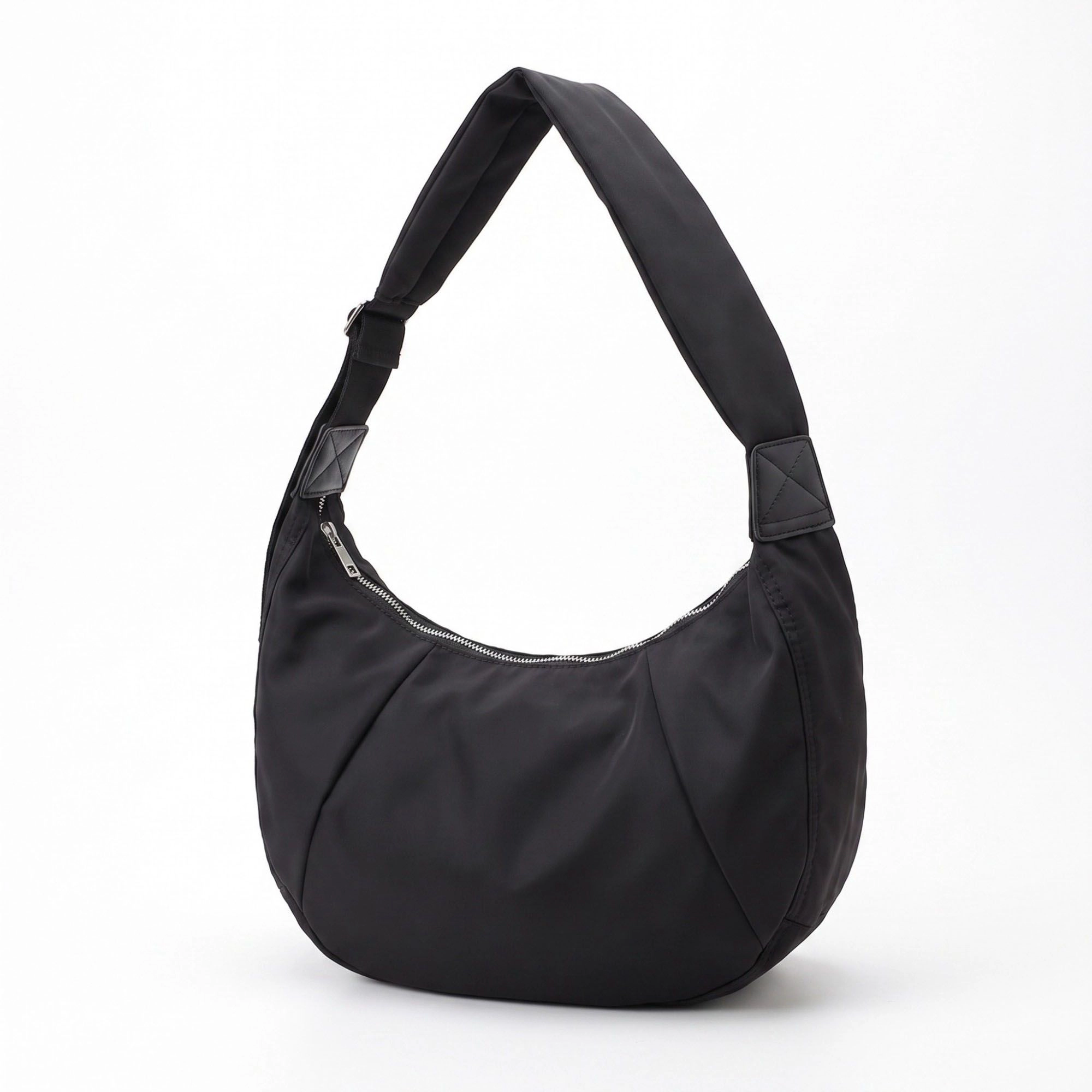Alilang Women's Oversized Crescent Sling Bag with Wide Adjustable Strap and Top Zipper 17.5x10x6.5in