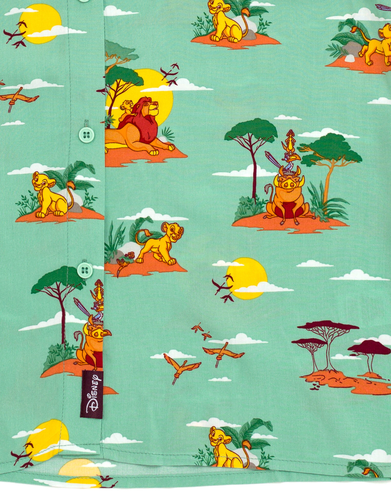 Disney Lion King Matching Family Short Sleeve Button Down Shirt