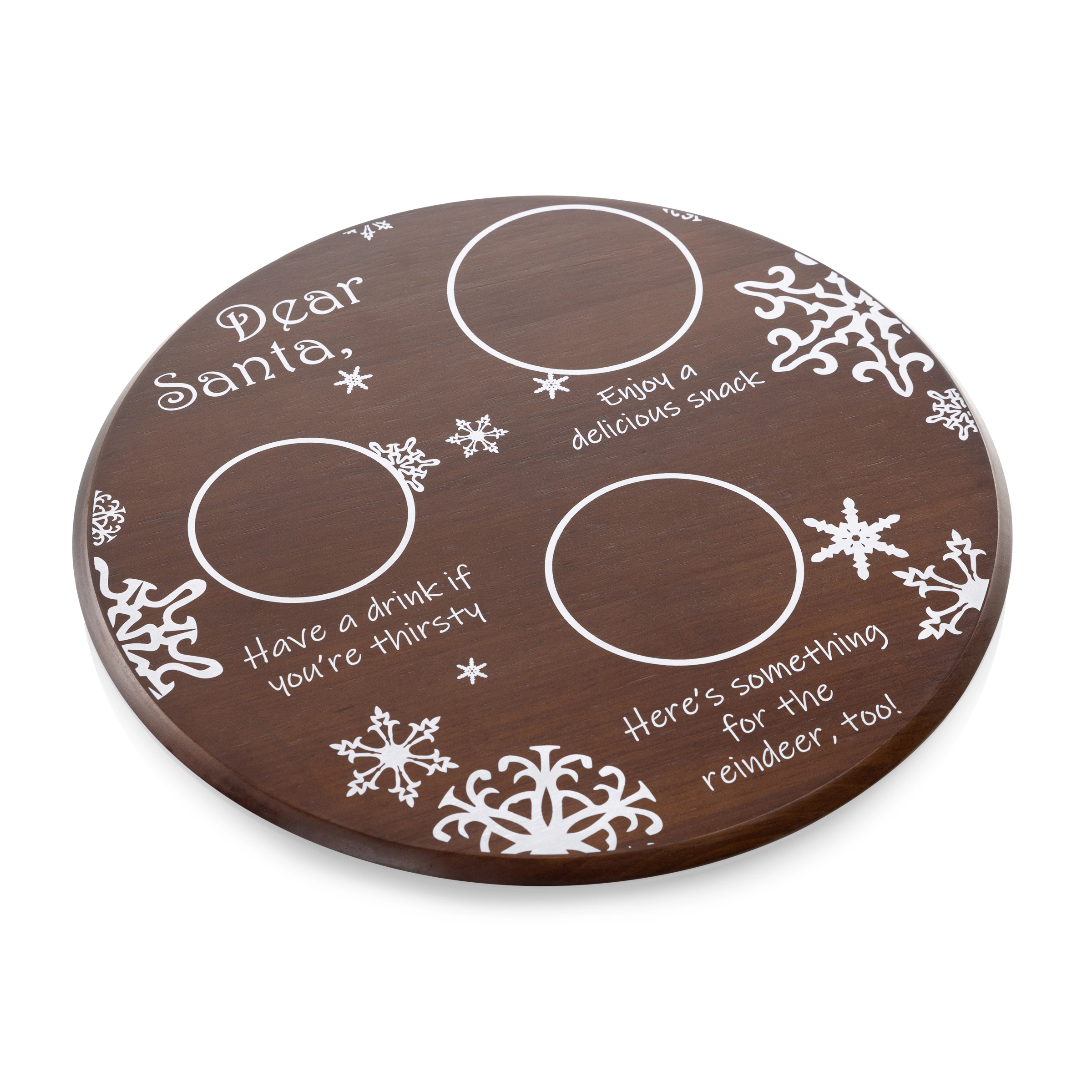 TOSCANA Dear Santa Milk & Cookies Serving Tray
