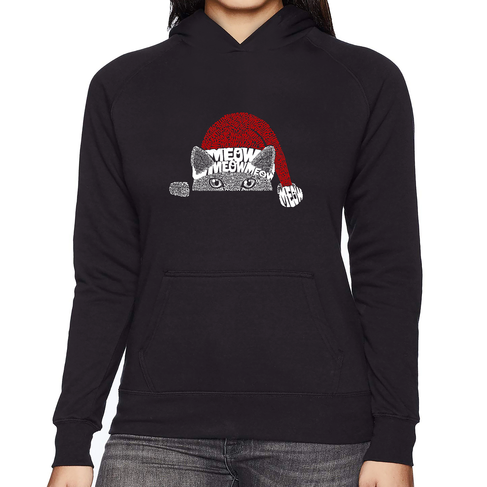 LA Pop Art Christmas Peeking Cat