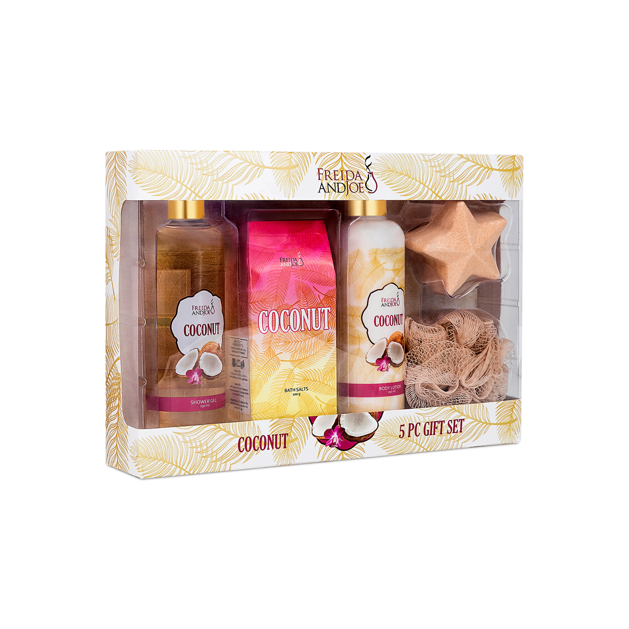 Freida and Joe Womens Coconut Fragrance Bath & Body Collection Gift Box