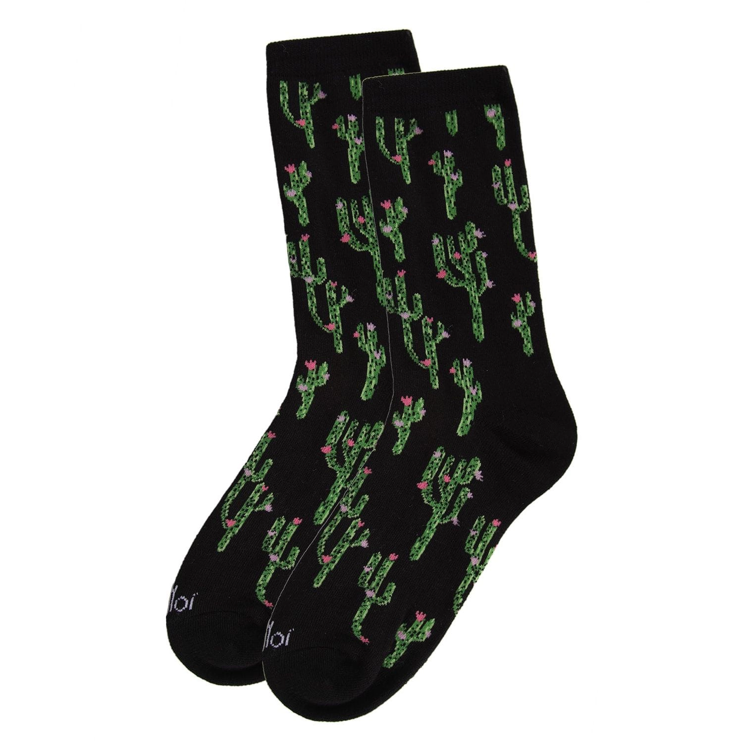 MeMoi Cactus Bamboo Blend Crew Socks