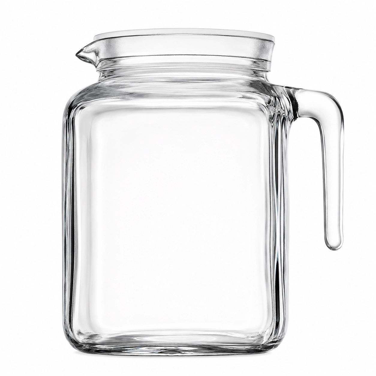 Home Collection 67.75 oz Glass Beverage Jug with Teal Airtight Lid