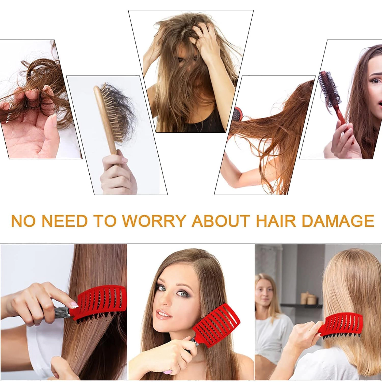 Prism Edge Unisex Detangling Hair Brush