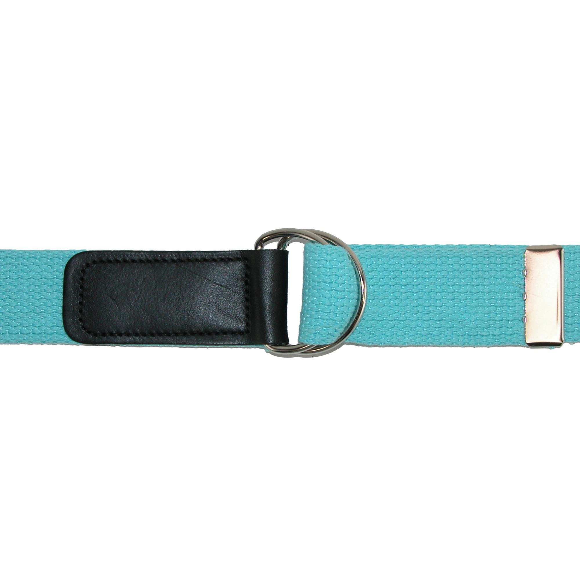 CTM Plus Cotton Web Belt with Double D Ring Buckle