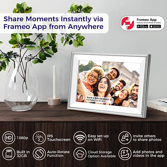 ELIME 10.1 Inch Wi-Fi Digital Picture Frame