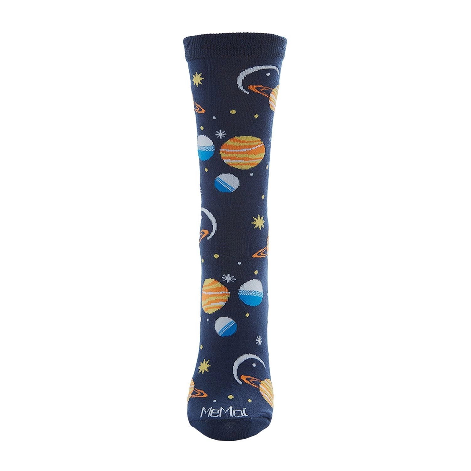 MeMoi Planetarium Bamboo Blend Novelty Crew Socks