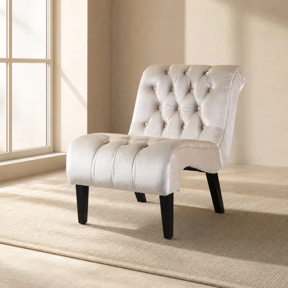 GOODSILO Upholstered Velvet Accent Chair Comfortable Seating