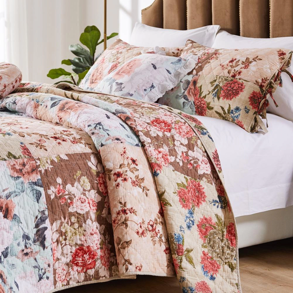 Greenland Home Fashion Briar ExtraSoft Hypoallergenic Cushion Stuffer Quilt Set 3PC