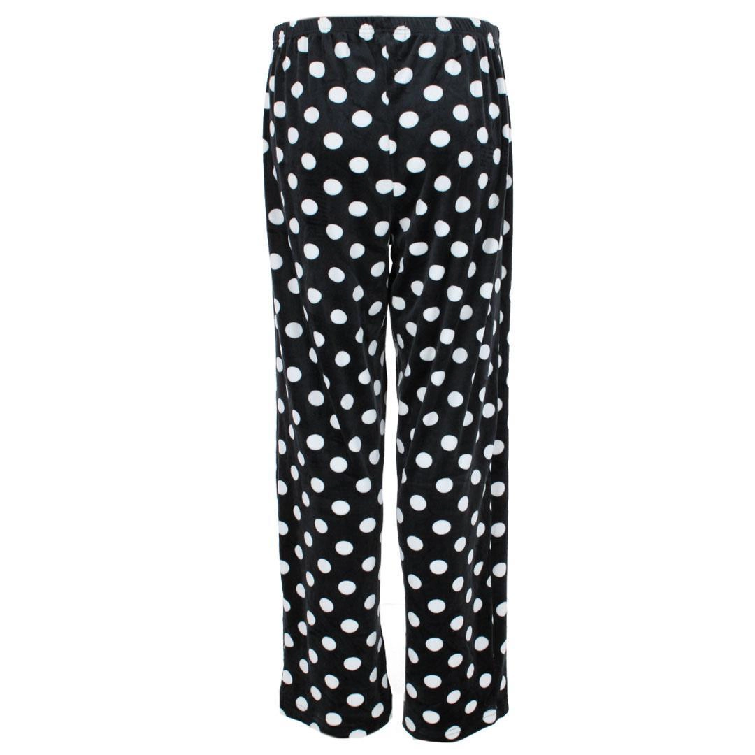 Weekending Women's Polka Dot Velour Pajama Pants