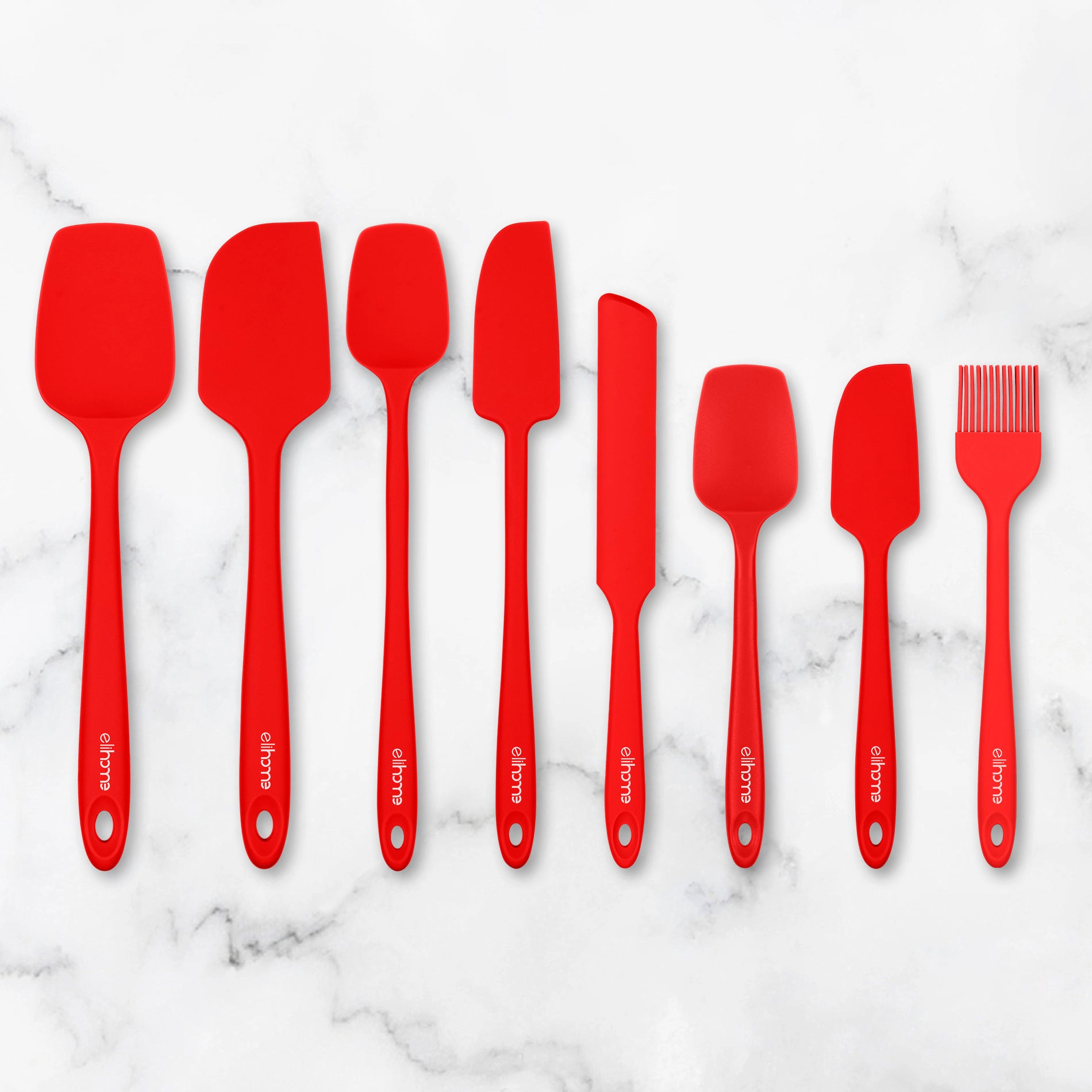 Elihome Premium Silicone Spreader 10" - Platinum-Cured Frosting and Icing Spatula