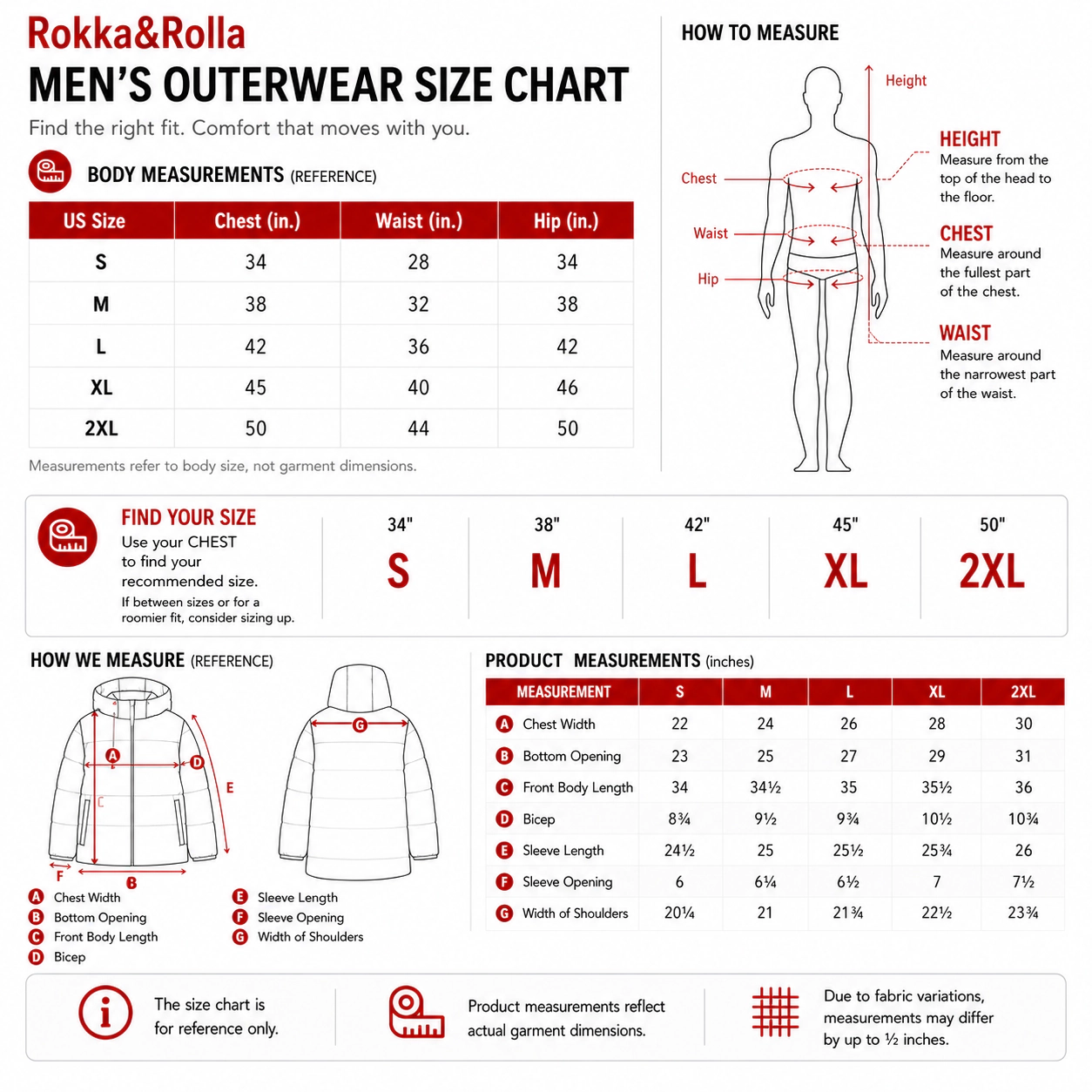 Rokka&Rolla Men's Hudson Hooded Long Puffer Jacket