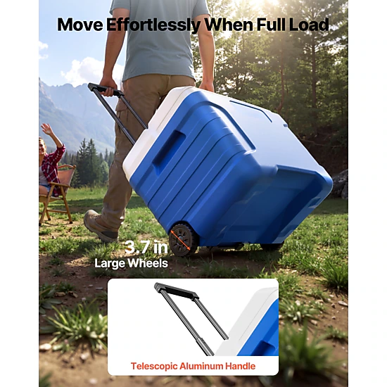 HONGGE Hard Cooler Portable Cooler with Keeps for Ice Retention Insulated for Camping
