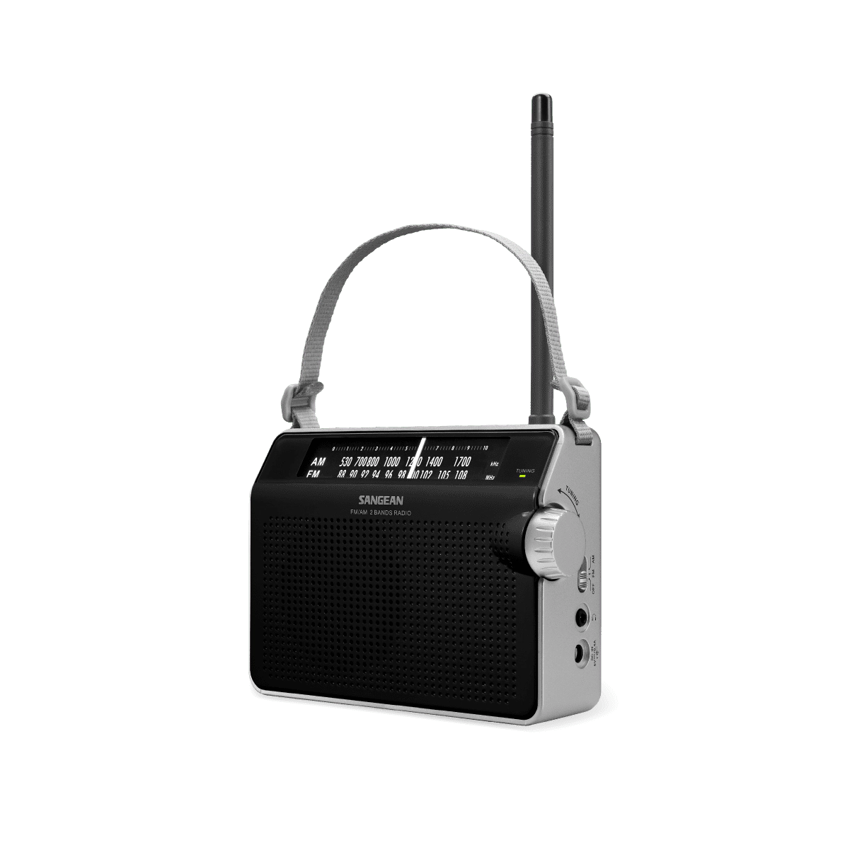 Sangean PR-D6 Compact AM/FM Portable Analog Radio - Rugged Design, Lighted Dial