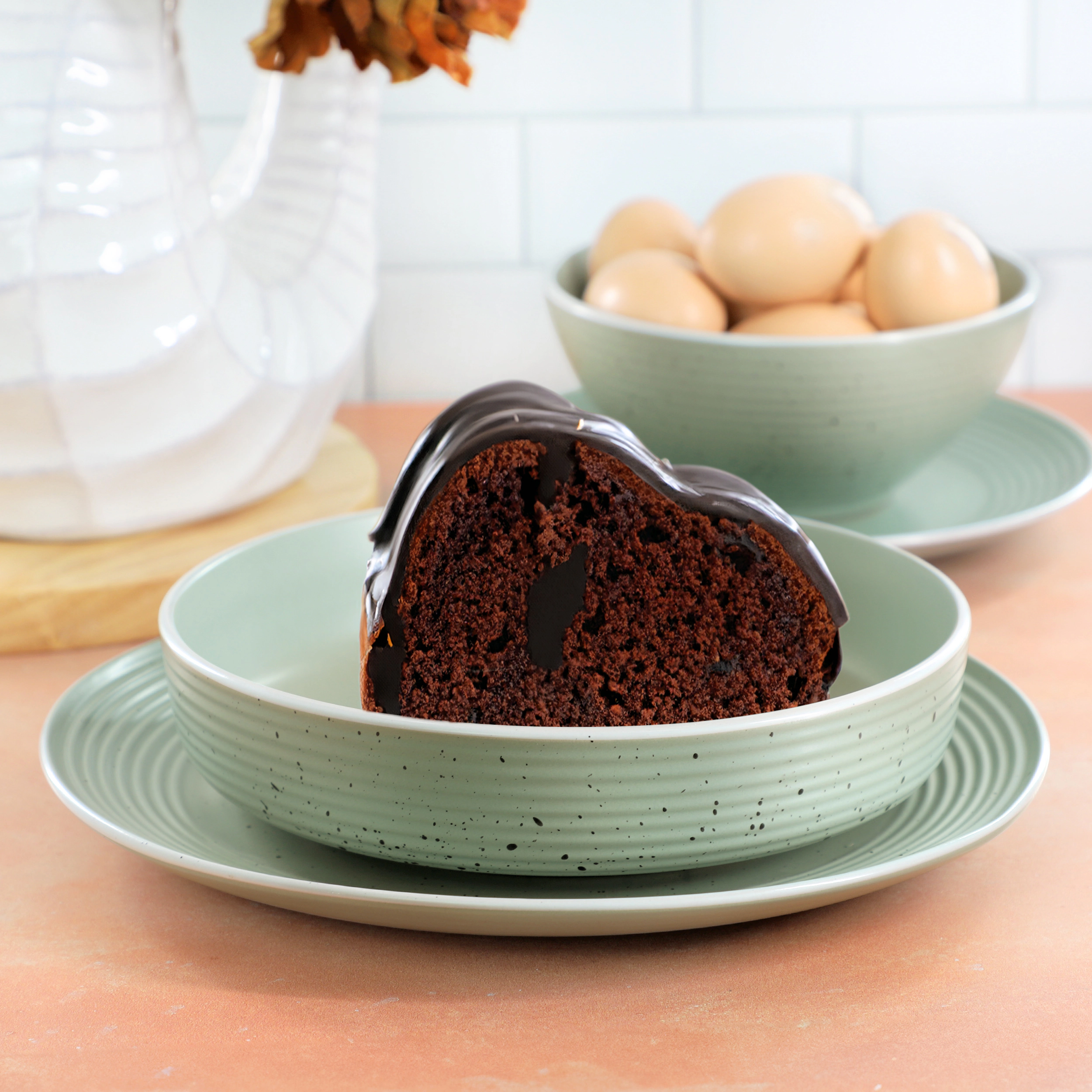 Elama Emilia 16 Piece Double Bowl Stoneware Dinnerware Set