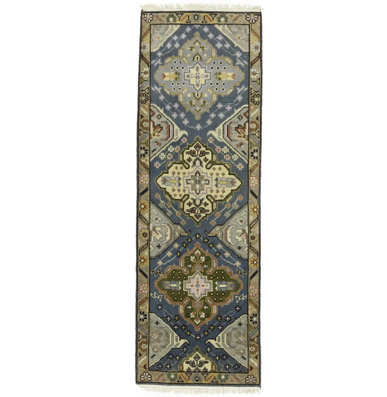 Magic Rugs Gray Floral 3X8 Traditional Heriz Serapi Oriental Runner Rug