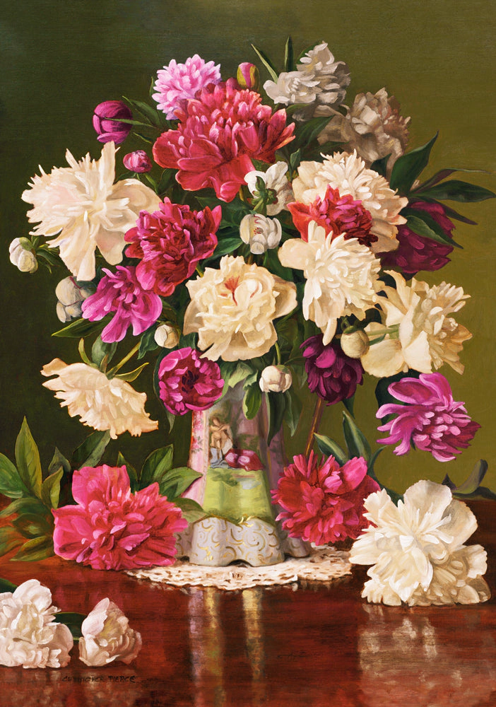 CASTORLAND 500 Piece Jigsaw Puzzles, Beautiful Pheonies, Bunch of flowers, Still nature, Adult Puzzle, B-53780