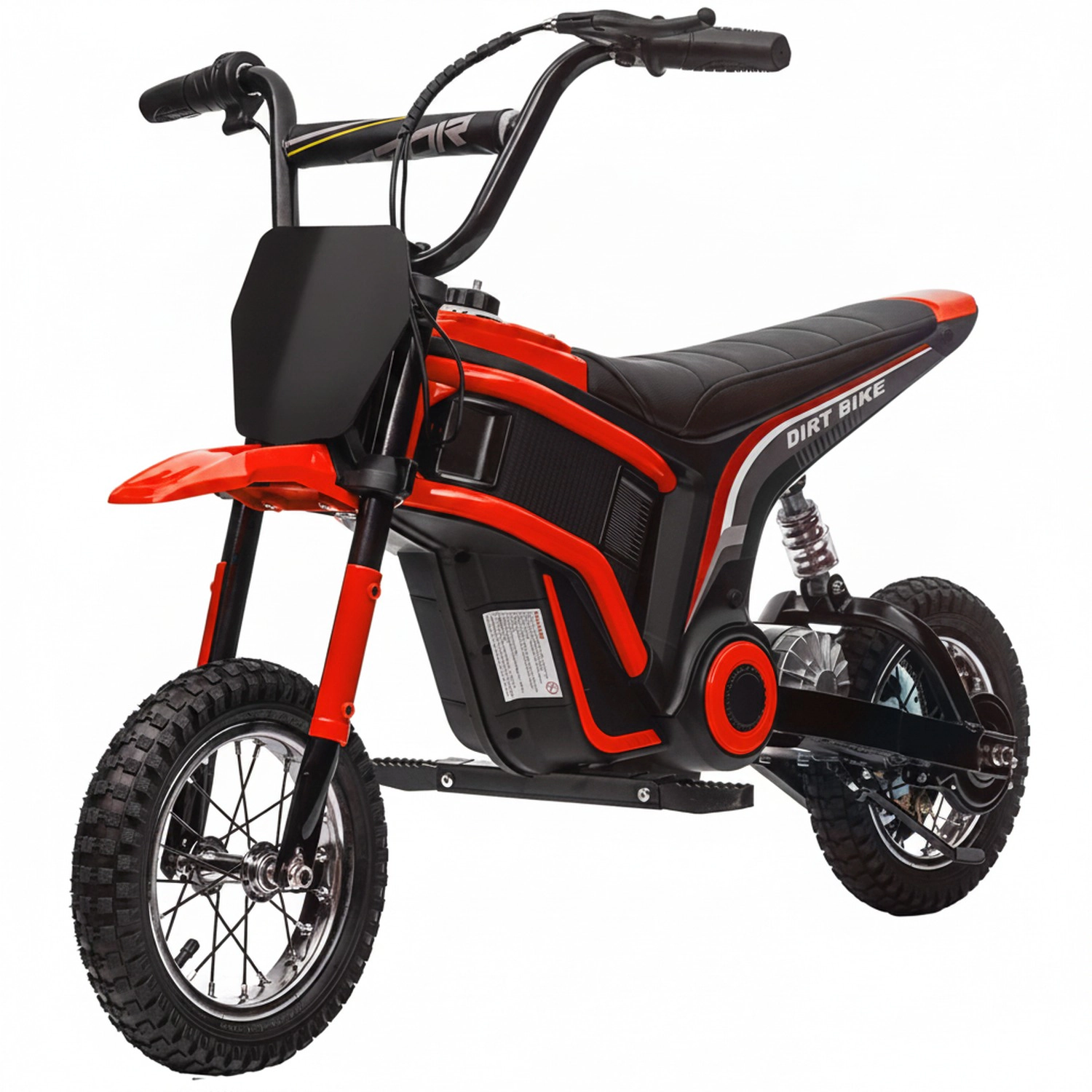 HONGGE Kids Electric Dirt Bike for Teens, 24V 350W Motor, Up to 15 MPH, Steel Frame, Red