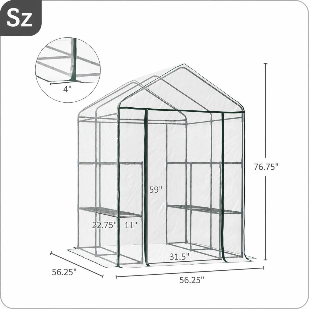 WOW PIONEER Portable Walk-In Greenhouse