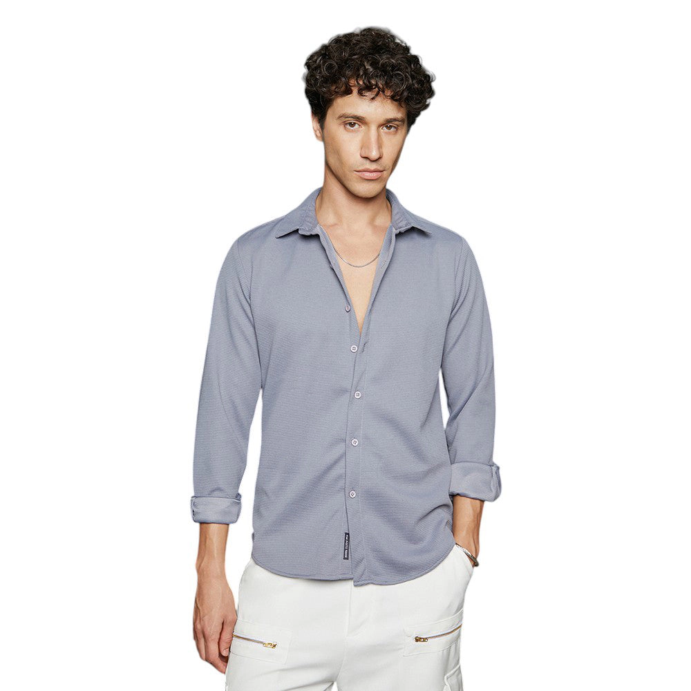 Waffle-Textured Shirt