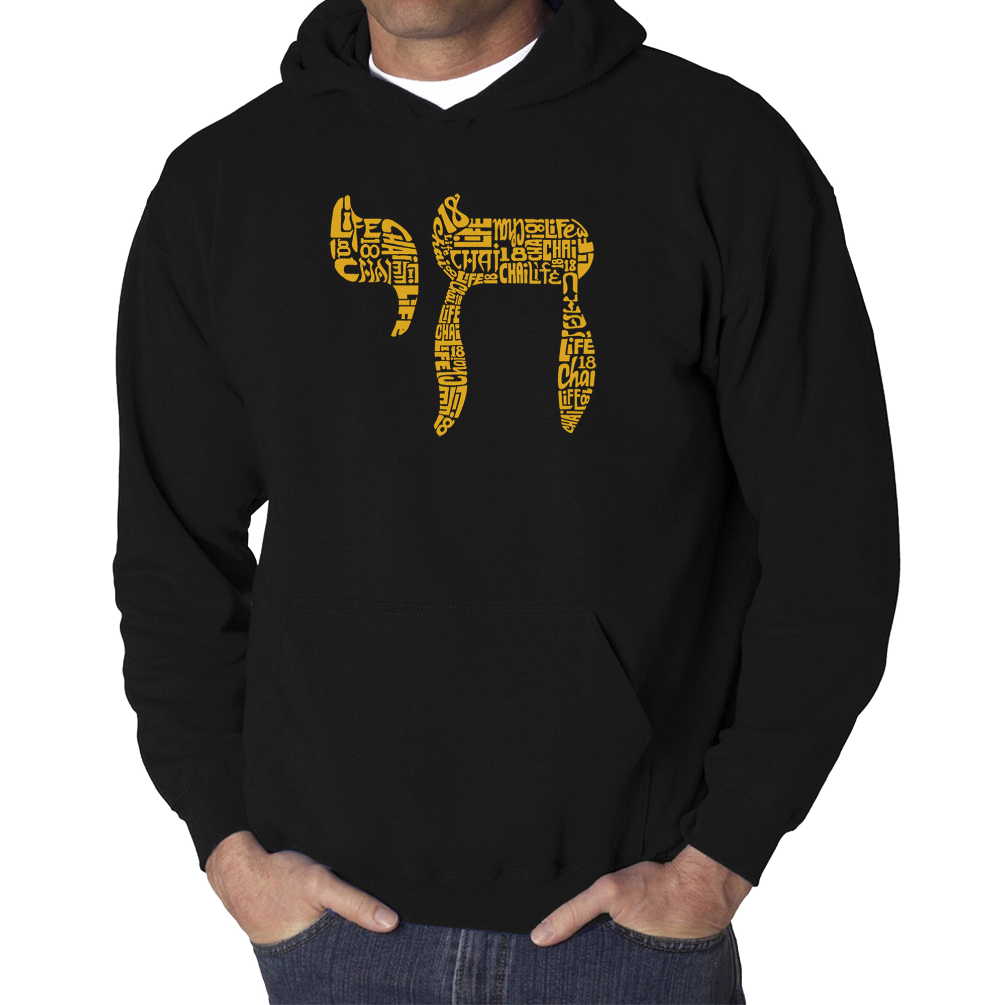 LA Pop Art Chai - Men's Word Hooded Sweatshirt