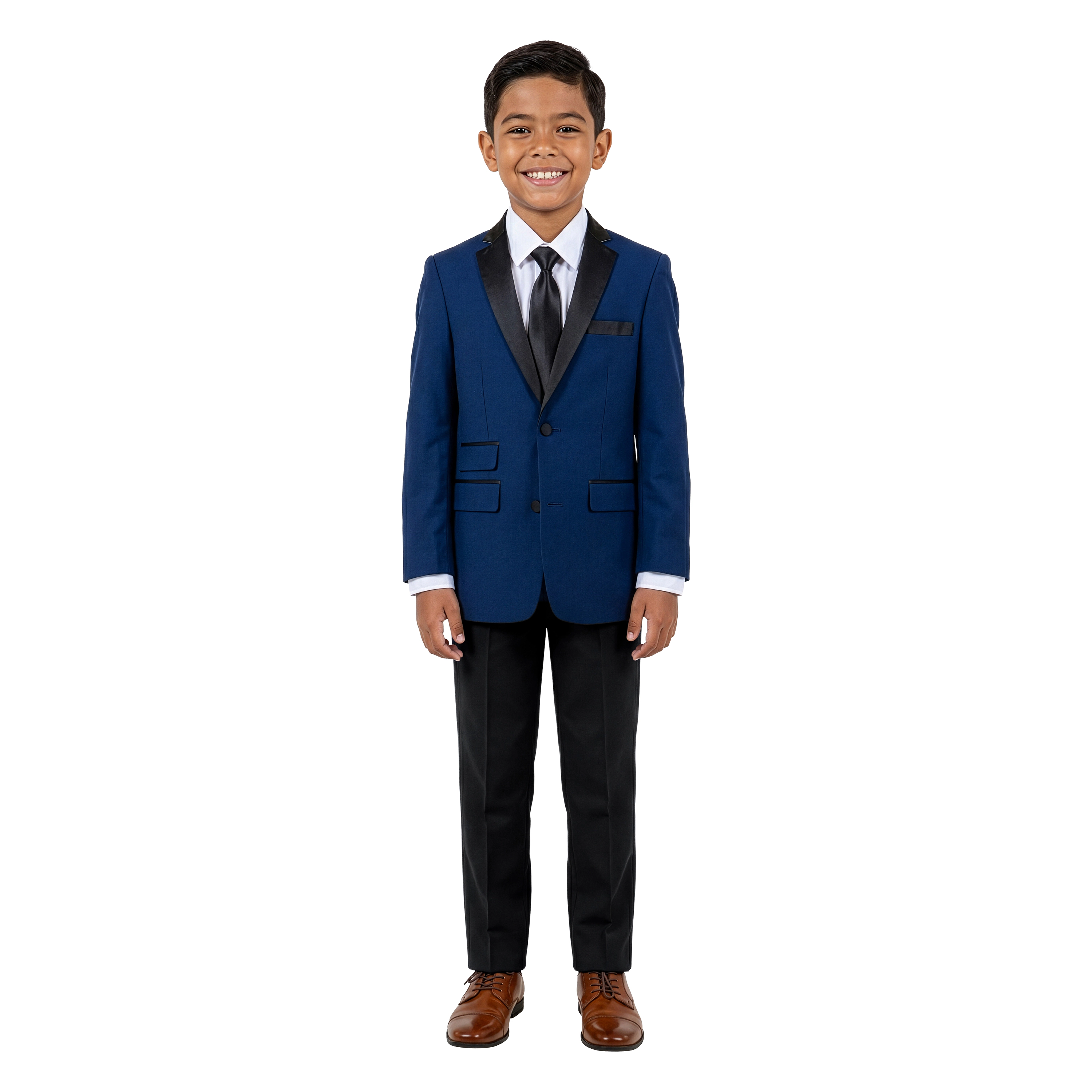 Tazzio Little & Big Boys Slim Fit 4-Pc. Solid Suit Set