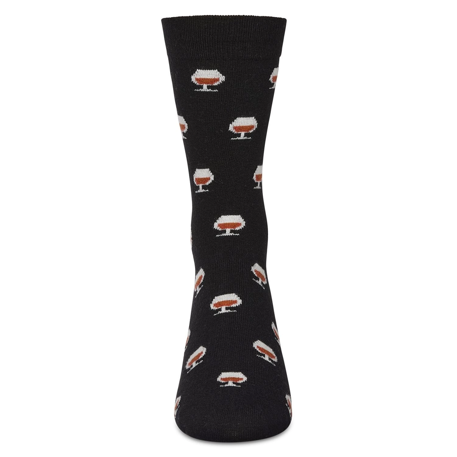 MeMoi Men's Whiskey Cashmere Crew Socks