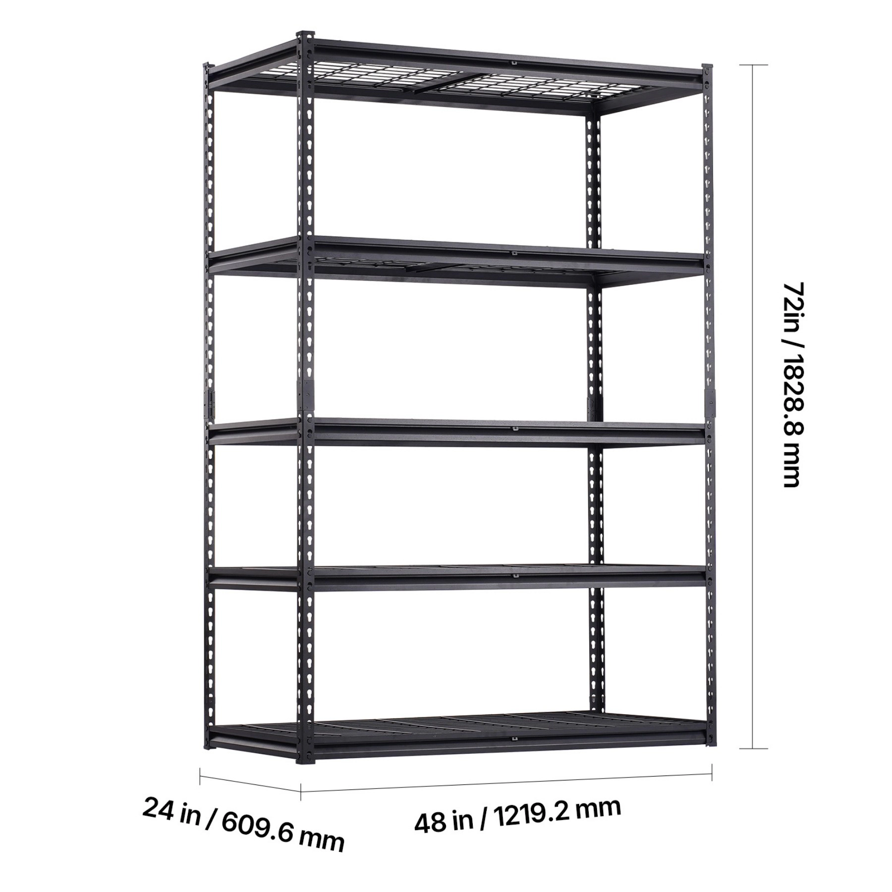 Flynama Storage Shelves 5 Tier Adjustable Heavy Duty Garage Shelving Units 3000 lbs