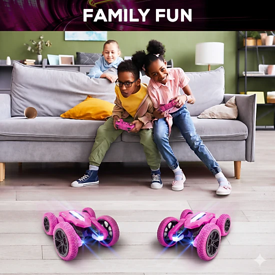 USA Toyz Tornado Extreme RC Car off Road Rechargeable Toys Bright LEDs (Pink)