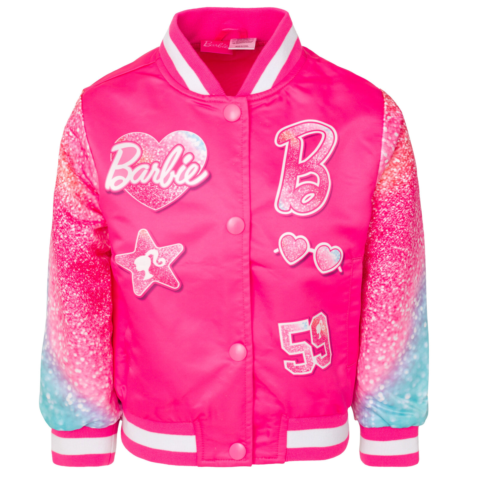 Barbie Girls' Varsity Bomber Jacket