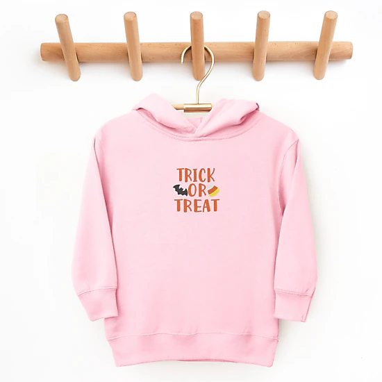 The Juniper Shop - Toddler Hoodie - Embroidered Candy Corn Trick or Treat