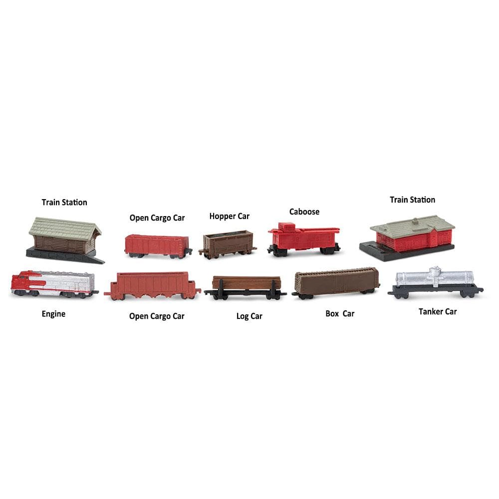 Safari Ltd. - Train TOOB - contains 10 Mini Figurines