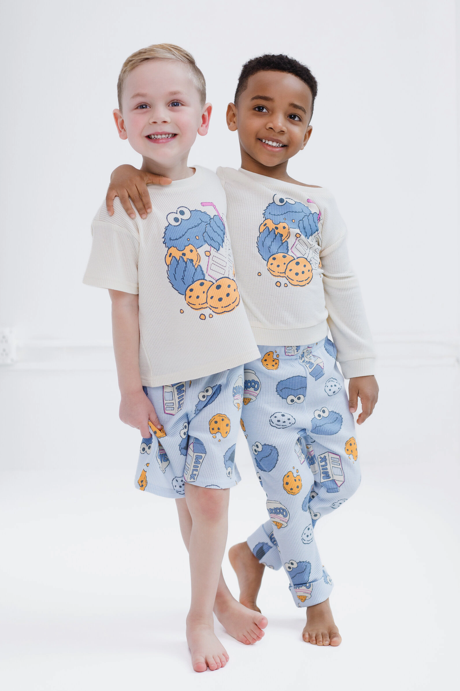 Sesame Street Cookie Monster Boys' 2-Piece T-Shirt and Shorts Set