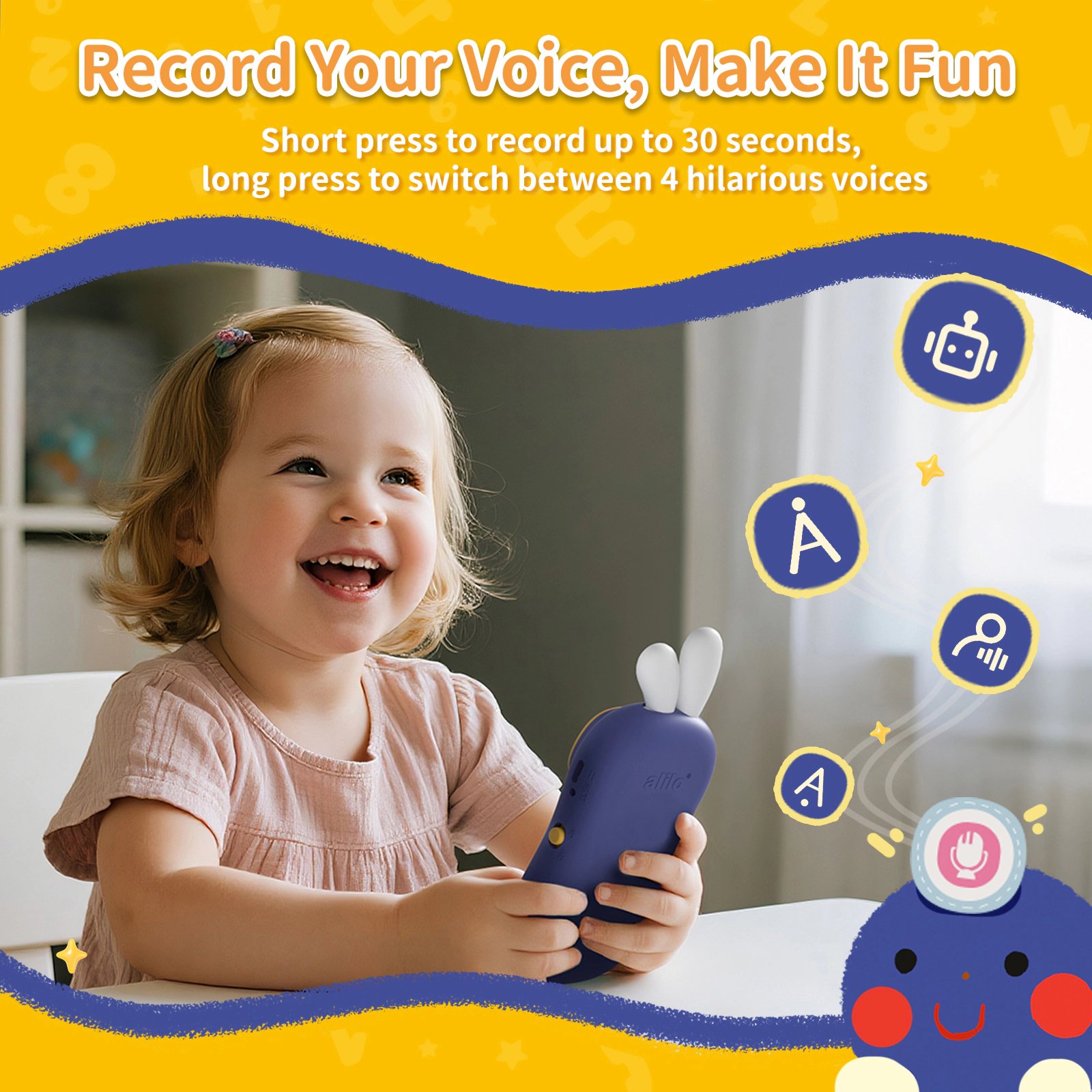 Alilo My First Mobile Phone Interactive Musical Pretend Play Toy for Toddlers