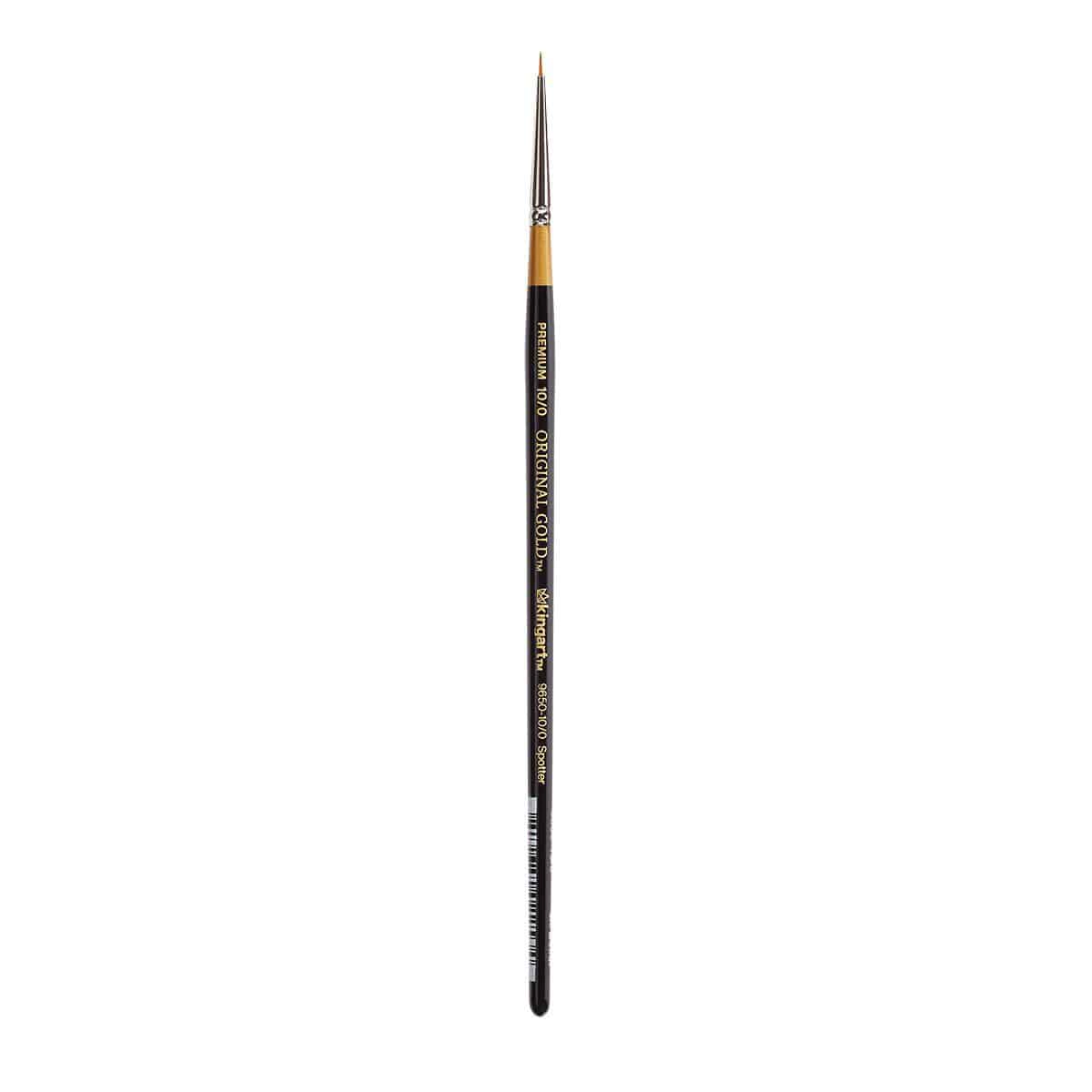 KINGART Original Gold 9650 Spotter Golden Taklon Brush