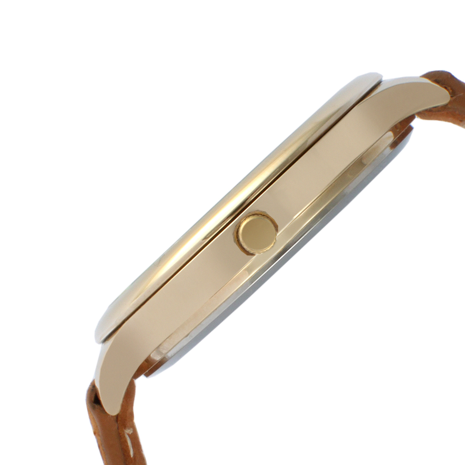 Peugeot Women 38mm Watch Multi Function Suede Leather Strap