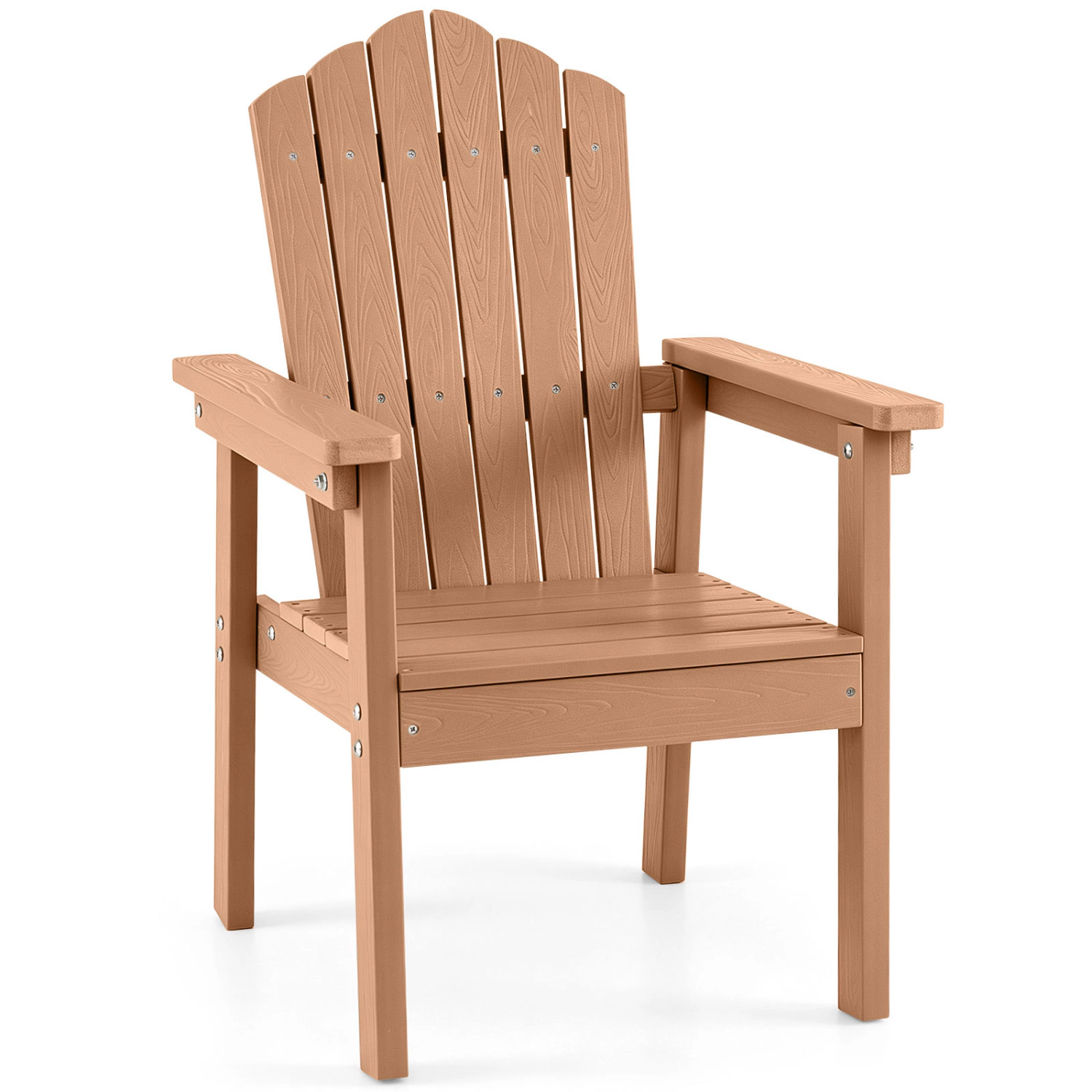 LJG Outdoor Adirondack Chair with High Backrest and Wide Armrests for Deck Poolside