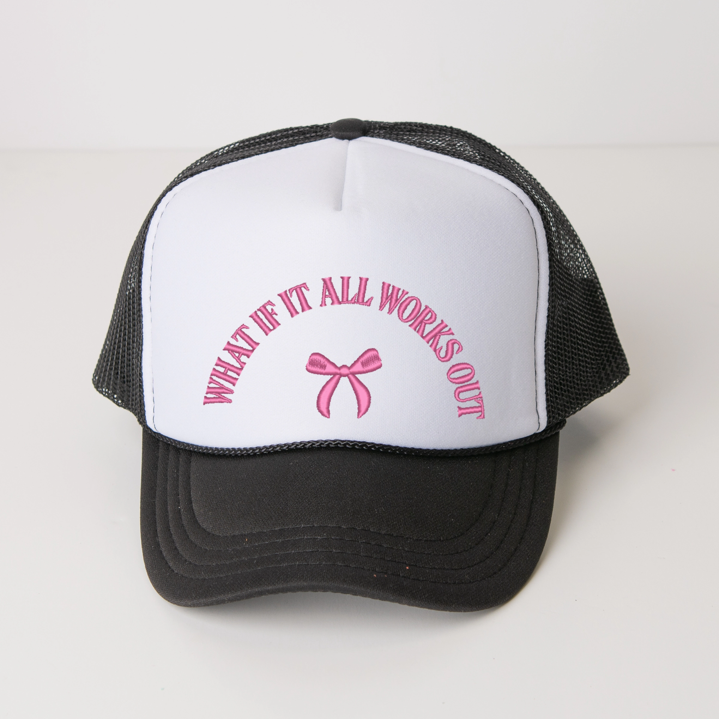 Simply Sage Market - Women's Graphic Foam Trucker Hat Embroidered What If It All Works Out