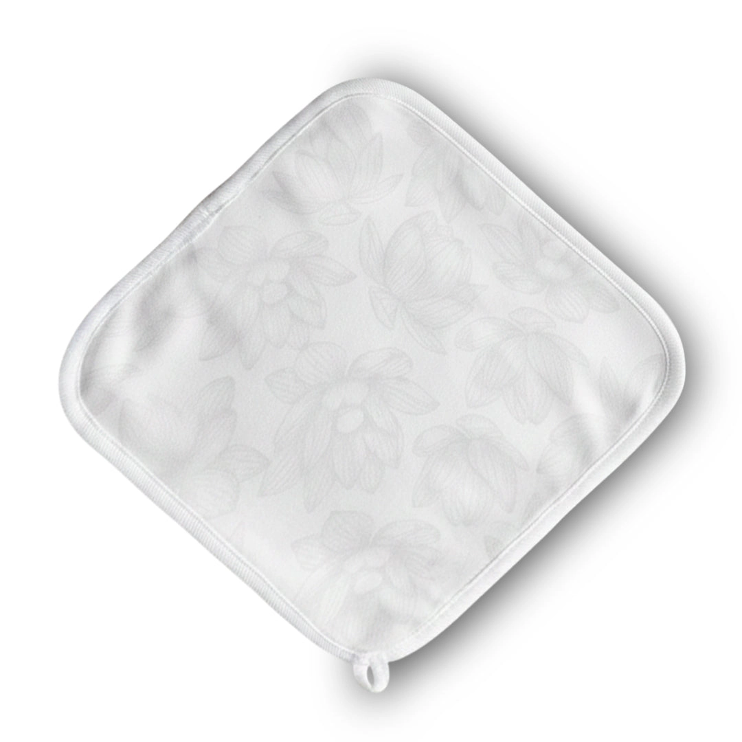 PetalSoft Wash Cloth Duo, Floral -  9" x 9"