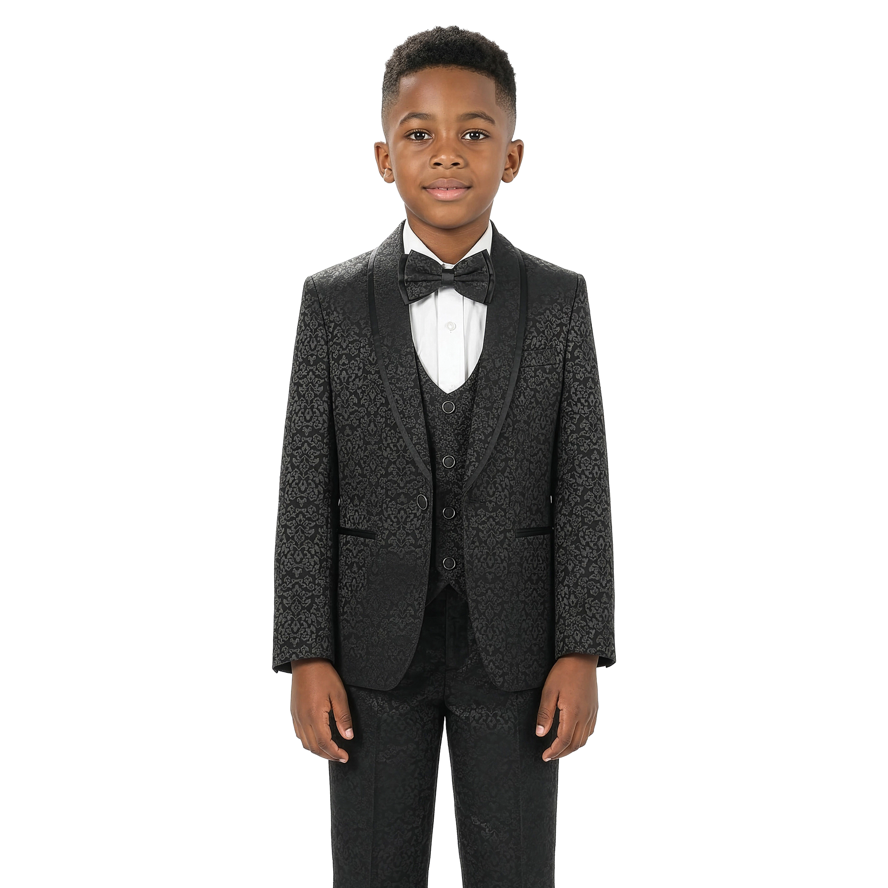 Tazzio Little & Big Boys 5-Pc. Paisley Tuxedo Set