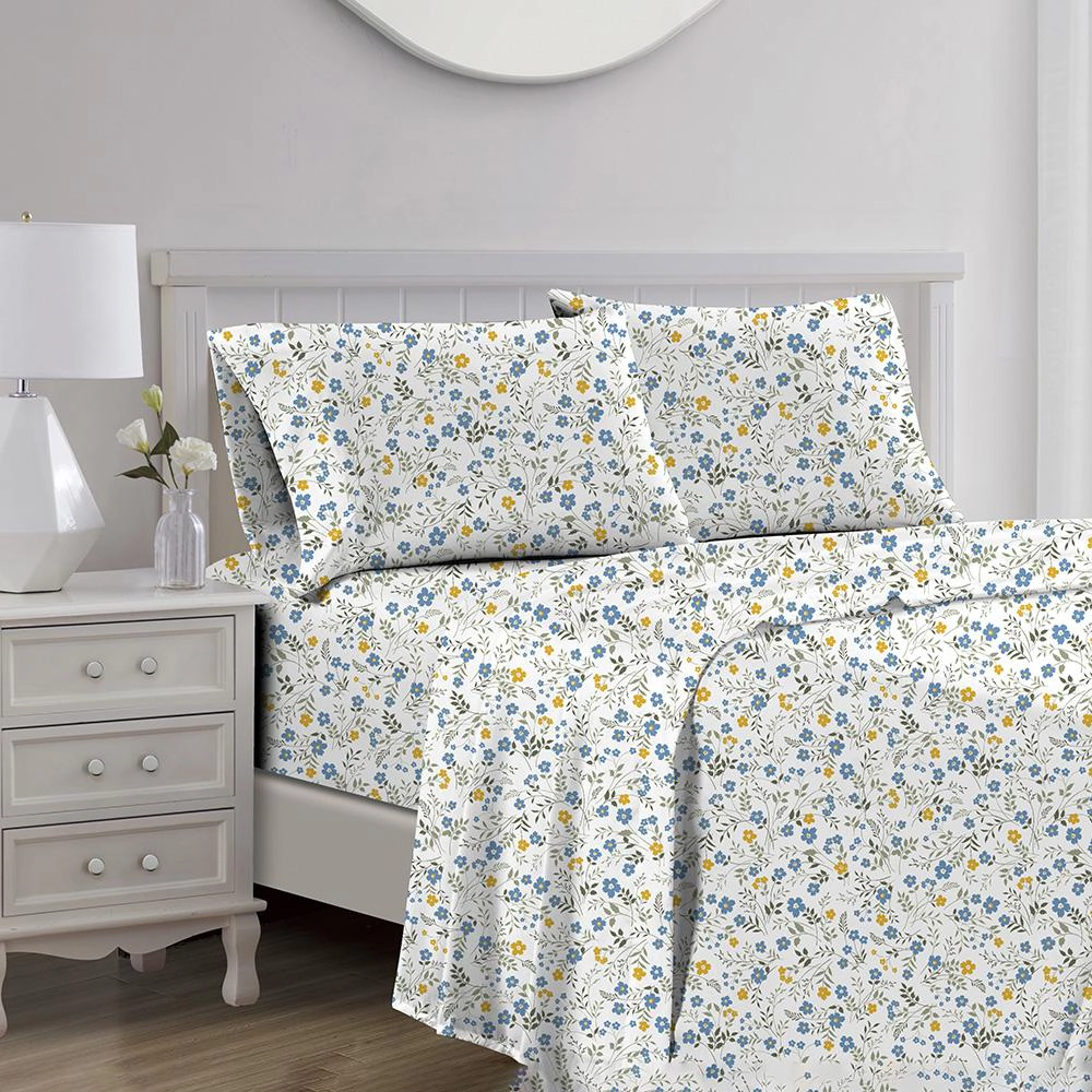 RT Designers Collection Sara 1000 Thread Count CVC Ultra Soft Sheet Set Queen