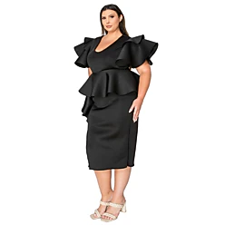 women's elegant cocktail dress Sequin Formal Gown | Evening – CDT724 Collection:Mariner Blooms - Indigo formal events SCH000702_BL_XXL Chiffon Summer Beach Wedding