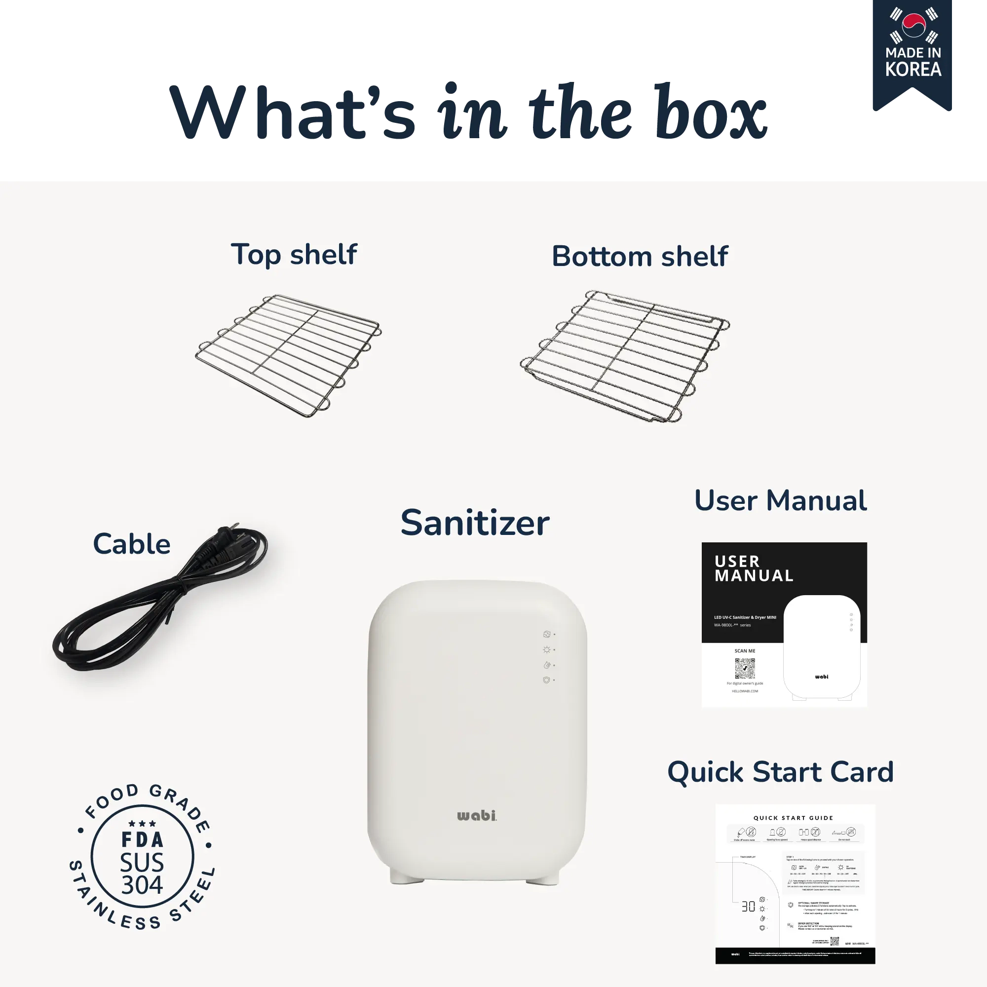 WABI UVC LED Sanitizer & Dryer MINI
