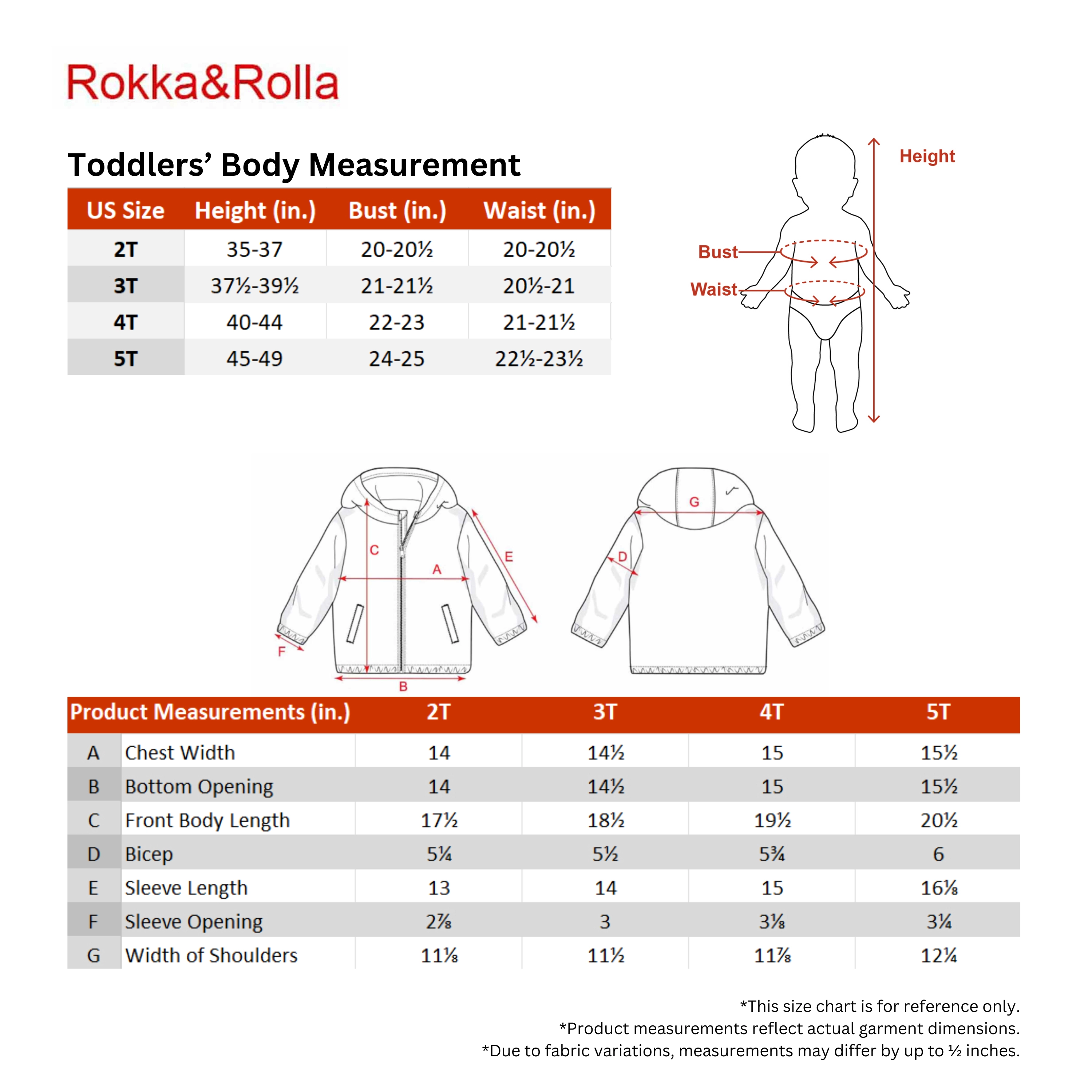 Rokka&Rolla Toddler Boys Lightweight Fleece-Lined Jacket