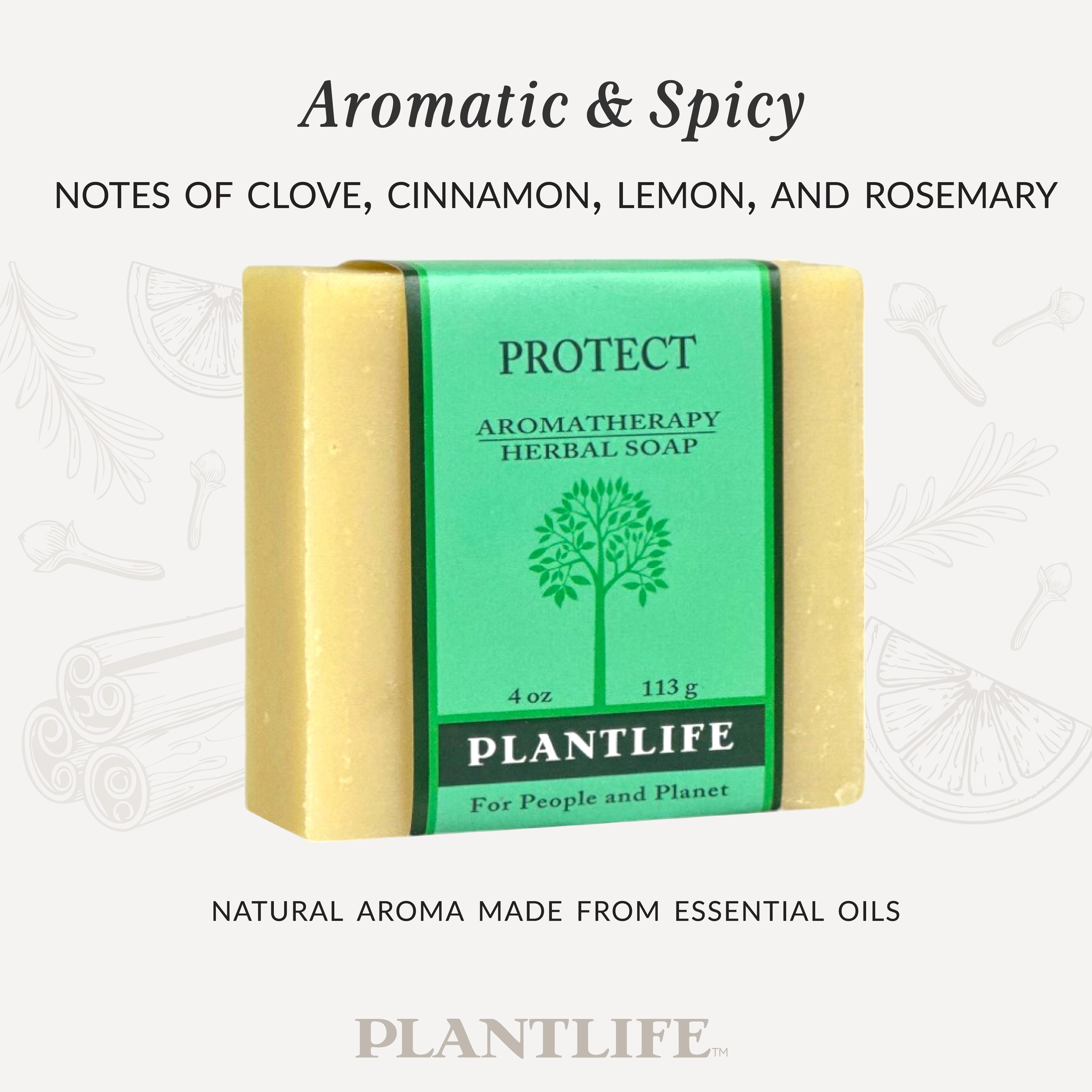 Plantlife Protect Aromatherapy Herbal Soap