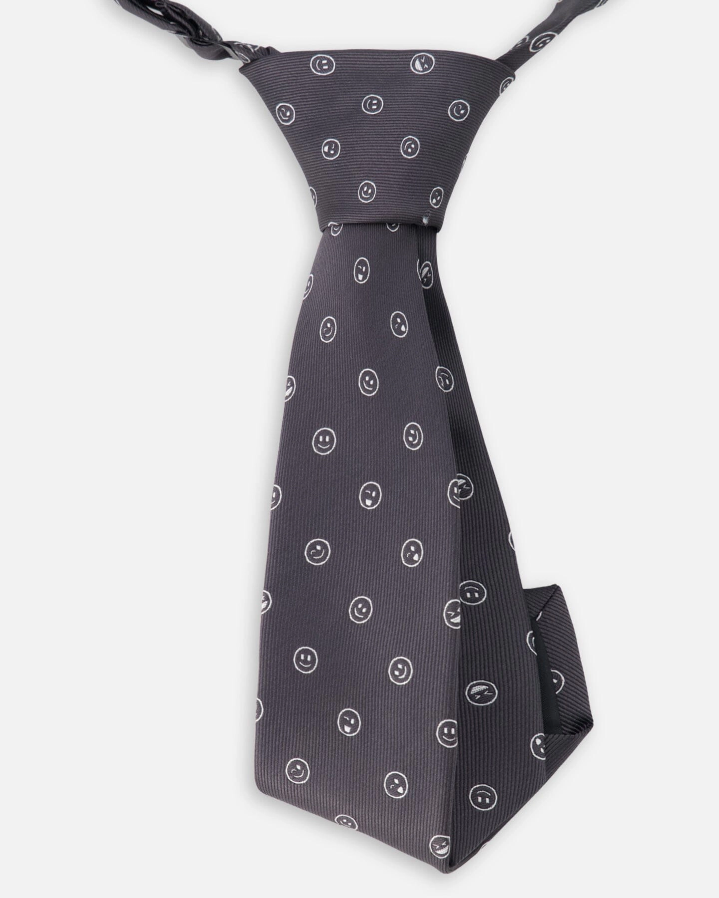 Deux par Deux Boys Neck Tie Printed Smiles - 7-12 Years