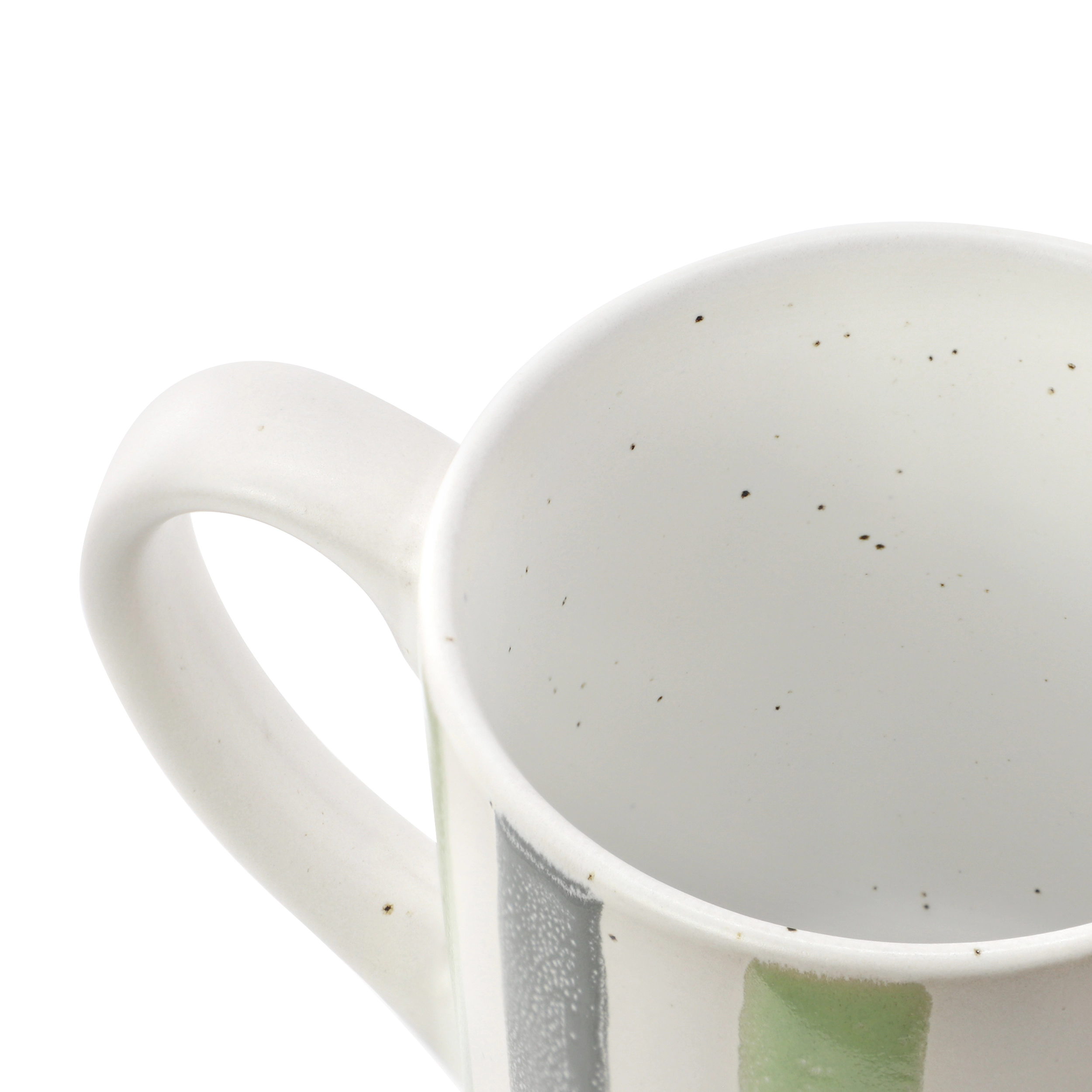 Gibson Home Atlantic Waves 4 Piece 17 Ounce Handpainted Stoneware Mug Set